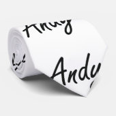 Andy Artistic Name Design Stropdas (Opgerold)