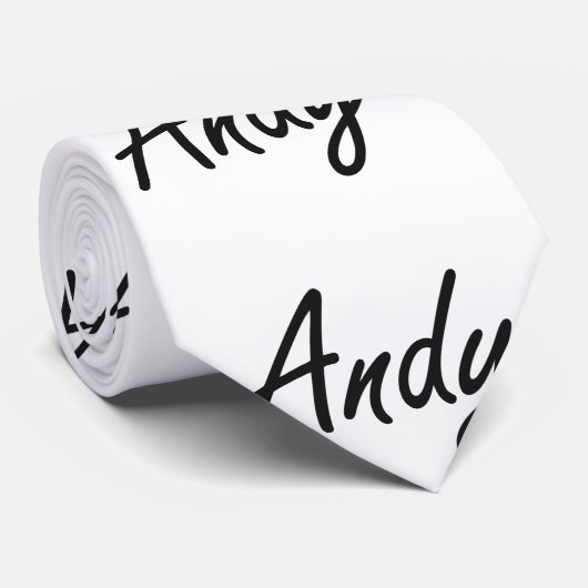 Andy Artistic Name Design Stropdas (Opgerold)
