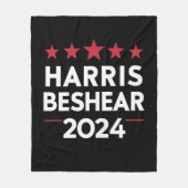 Andy Beshear 2024 Harris Beshear 202 Fleece Deken (Voorkant)