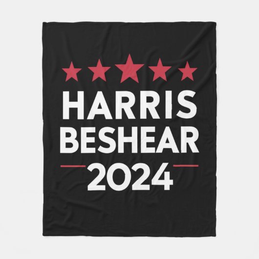 Andy Beshear 2024 Harris Beshear 202 Fleece Deken (Voorkant)
