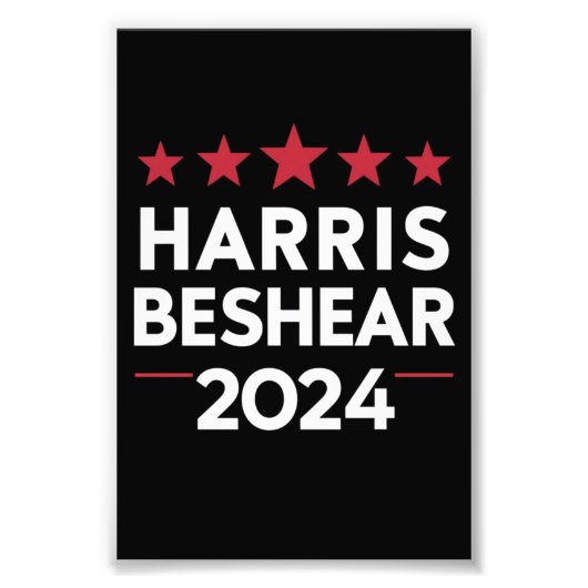 Andy Beshear 2024 Harris Beshear 202 Foto Afdruk (Voorkant)