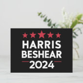 Andy Beshear 2024 Harris Beshear 202 Kaart (Staand voorkant)