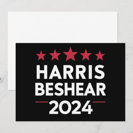 Andy Beshear 2024 Harris Beshear 202 Kaart (Voorkant / Achterkant)