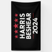 Andy Beshear 2024 Harris Beshear 202 Spandoek (Verticaal)