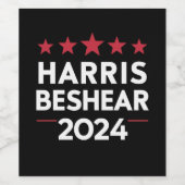 Andy Beshear 2024 Harris Beshear 202 Wijn Etiket (Enkel label)
