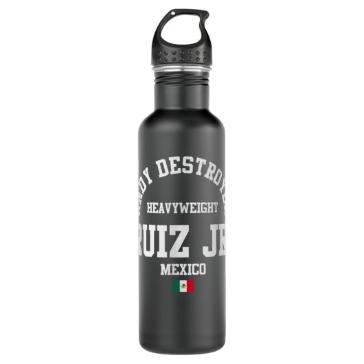 Andy Boxing Ruiz Jr Mexico Gym Heavyweight 489 Waterfles (Voorkant)