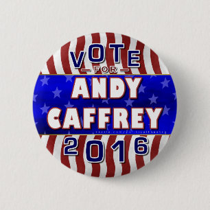 Andy Caffrey President 2016 Verkiezingsdemocraat Ronde Button 5,7 Cm