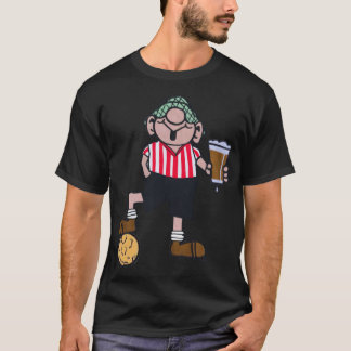 ANDY CAPP RED EN WHITE FOOTBALL SHIRT