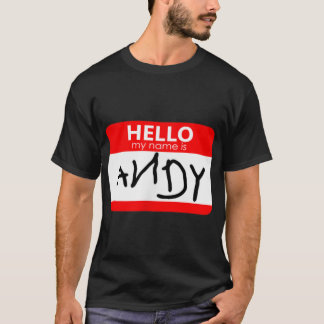 Andy Cosplay, Outfit, verjaardag T-shirt