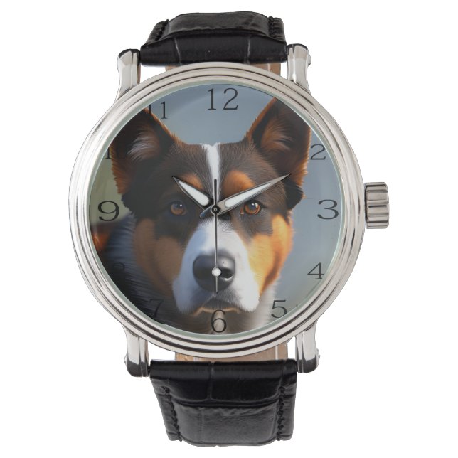 Andy de Australische blauwe heler, Horloge (Voorkant)