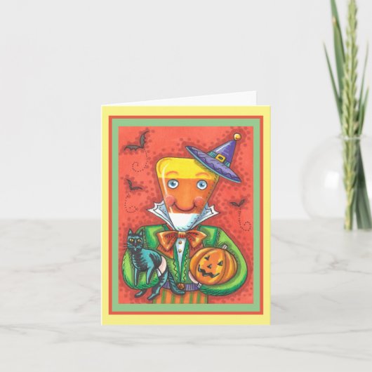 ANDY DE CANDY CORN MAN, ZWARTE KAT & JACK Blanco Kaart (Voorkant)