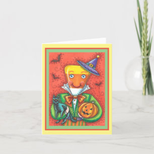 ANDY DE CANDY CORN MAN, ZWARTE KAT & JACK Blanco Kaart