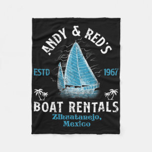  Andy en Red's Boat Repair Charter Gevist Fleece Deken