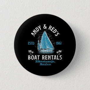  Andy en Red's Boat Repair Charter Gevist Ronde Button 5,7 Cm