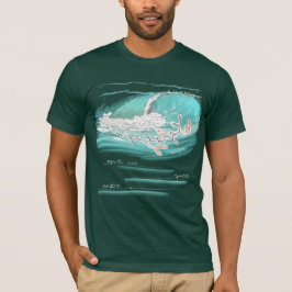 Andy gespeld door aminozuren, donker kleur T-shirt