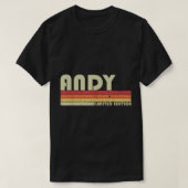 ANDY Gift Name Personalized Funny Retro  Bi T-shirt (Design voorkant)