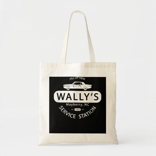 Andy Griffith Show Wally's Service Station Classi Tote Bag (Voorkant)