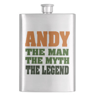 Andy, het Man, de Myth, de Legende. Heupfles