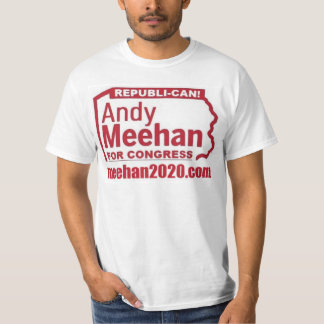 ANDY MEEHAN VOOR CONGRESS REPUBLI-CAN! LOGO T-SHIRT