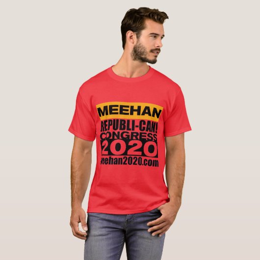 Andy Meehan voor het Shirt van het Congres REPUBLI (Voorkant volledig)