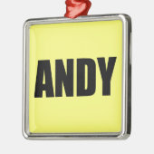Andy Metalen Ornament (Links)