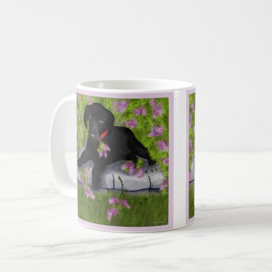 Andy onder de Lilacs koffiemok, Koffiemok (Voorkant links)