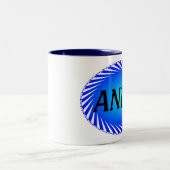 Andy op maat gesneden koffie Mok (Center)
