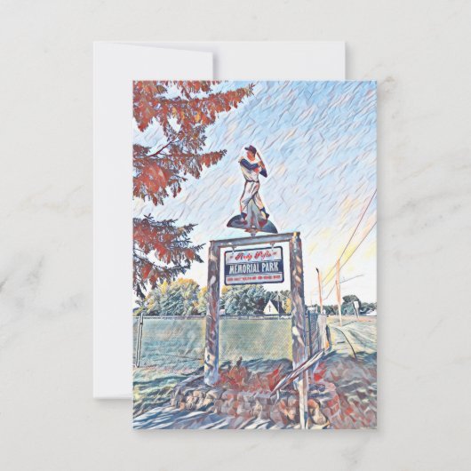 Andy Pafko Memorial Park Bedankkaart (Voorkant)