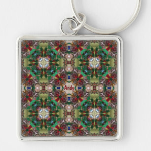 ANDY Persoonlijk ~ Kerstgroen rood ~ Sleutelhanger