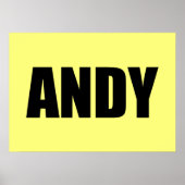 Andy Poster (Voorkant)