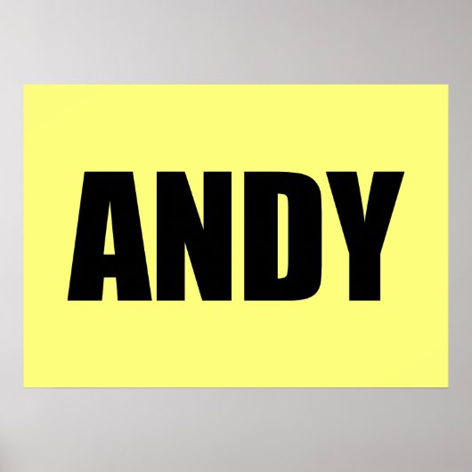 Andy Poster (Voorkant)