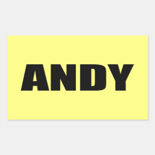 Andy Rechthoekige Sticker