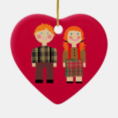 Andy Red Heart Ornament (Achterkant)