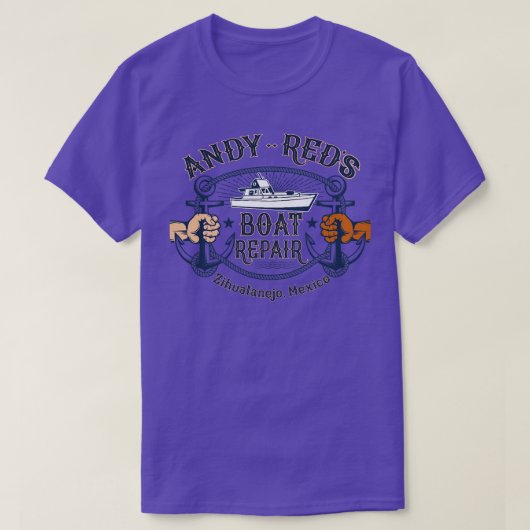 Andy Reds Boat Repair van Shawshank Redemption T-shirt (Design voorkant)