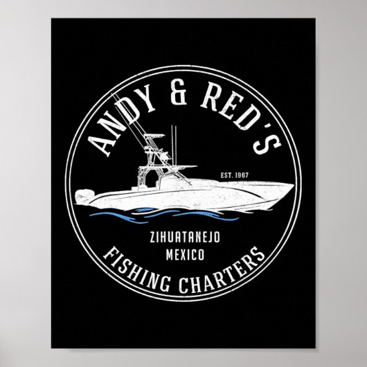  Andy Red's Vist Charters Poster (Voorkant)