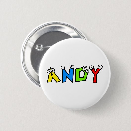 Andy Ronde Button 5,7 Cm (Voorkant /achterkant)