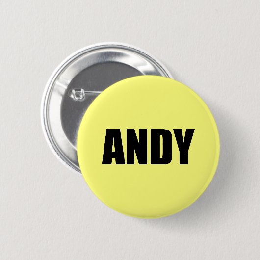 Andy Ronde Button 5,7 Cm (Voorkant /achterkant)