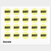 Andy Ronde Sticker (Vel)