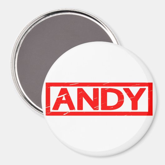 Andy Stamp Magneet (Voorkant / Achterkant)