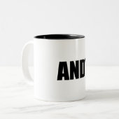 Andy Tweekleurige Koffiemok (Voorkant links)