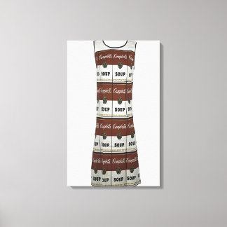 Andy Warhol - De souper jurk Canvas Afdruk