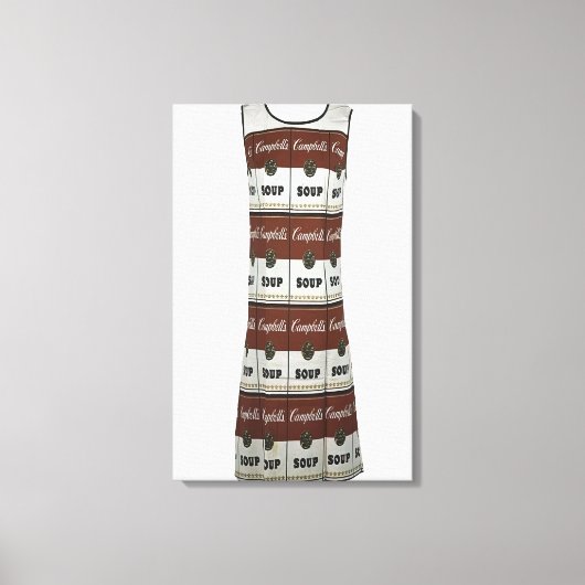 Andy Warhol - De souper jurk Canvas Afdruk (Voorkant)