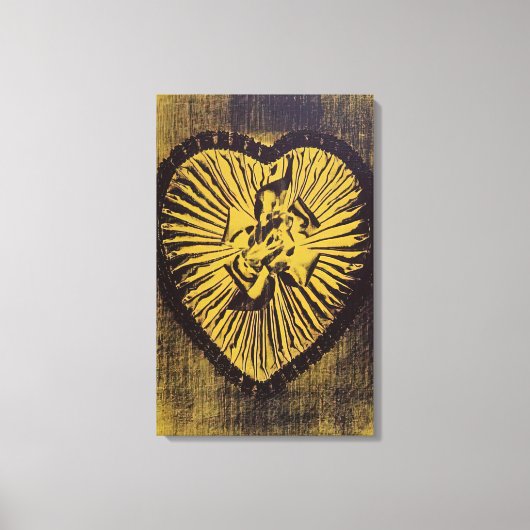 Andy Warhol - Geel Snoepjes Doos Canvas Afdruk (Voorkant)