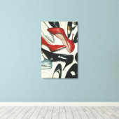 Andy Warhol - Schoenen Canvas Afdruk (Insitu (Houten vloer))