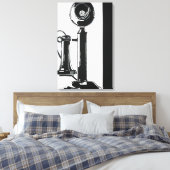 Andy Warhol - Telefoon Canvas Afdruk (Insitu (Slaapkamer))