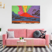Andy Warhol - Vesuvius Canvas Afdruk (Insitu (Woonkamer))