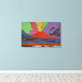 Andy Warhol - Vesuvius Canvas Afdruk (Insitu (Houten vloer))