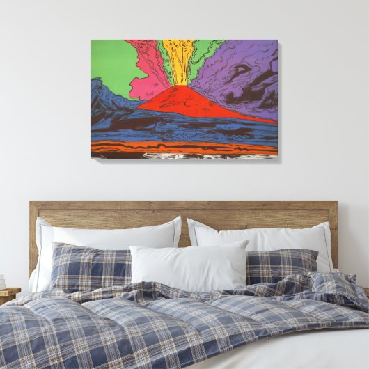 Andy Warhol - Vesuvius Canvas Afdruk (Insitu (Slaapkamer))