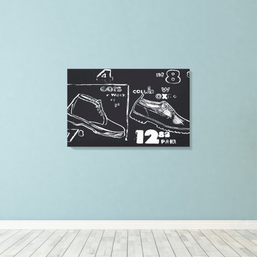 Andy Warhol - werklaarzen Canvas Afdruk (Insitu (Houten vloer))