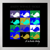 Andy Whale-Hole™_12 paneel omgekeerd kleurenposter Poster (Voorkant)